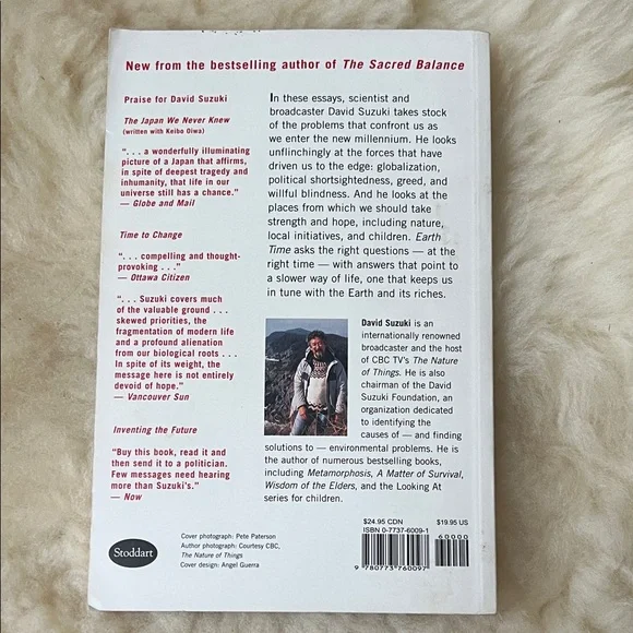 📚3/$20 David Suzuki “Earth Time” Book - Picture 2 of 2